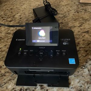 Canon SELPHY CP900 Compact Photo Printer Black 595B001 w/ 2 complete refill sets